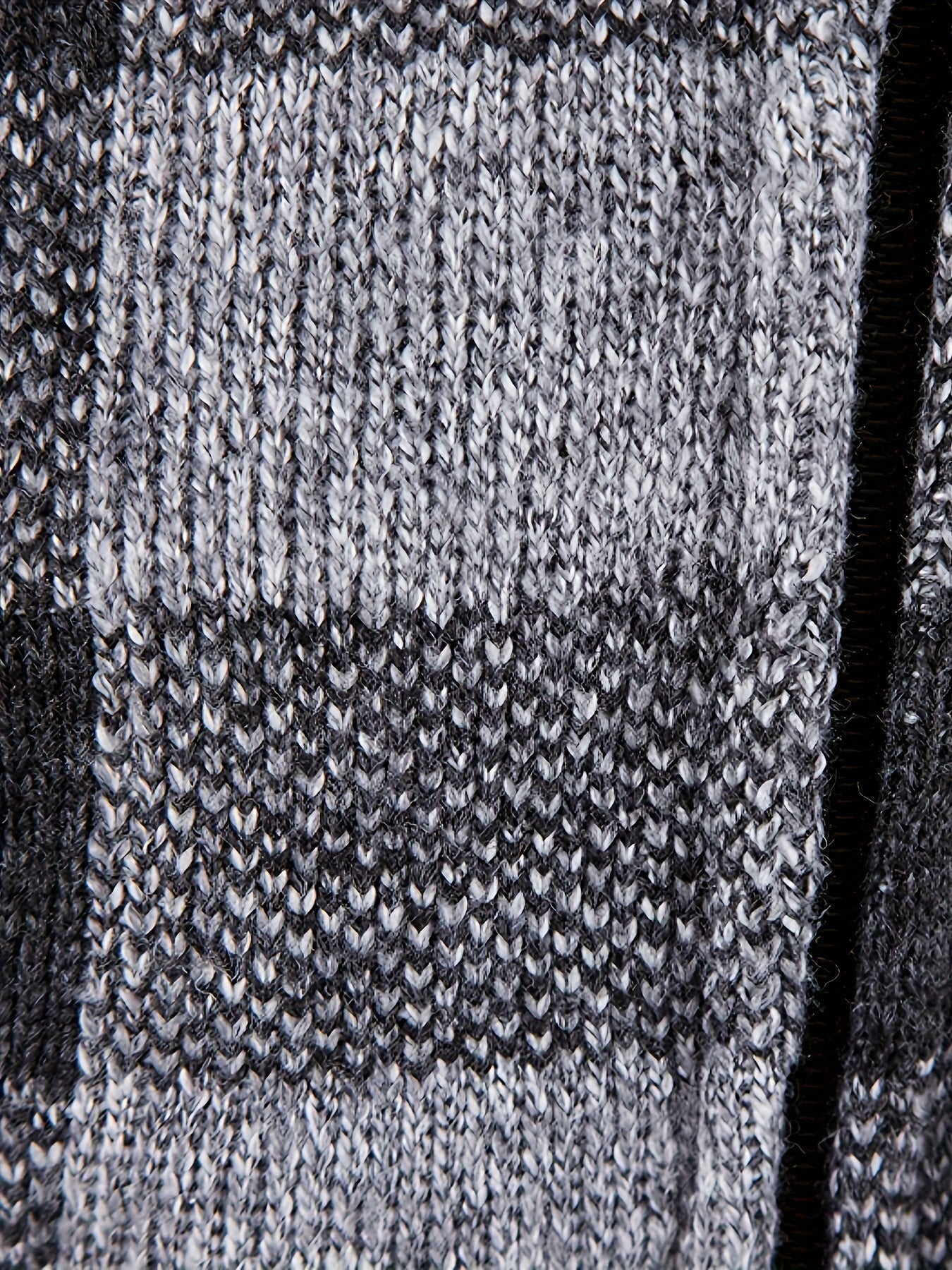 Herren Hoodie mit Reißverschluss, kariert, gefüttert, warm, Braun Schwarz