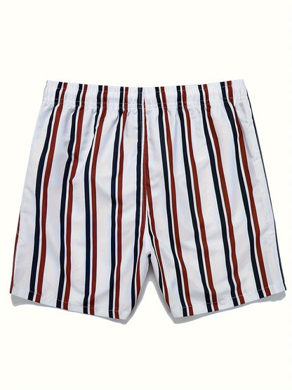 Herren Badeshorts im modernen Streifen-Design – Freizeit & Strandmode