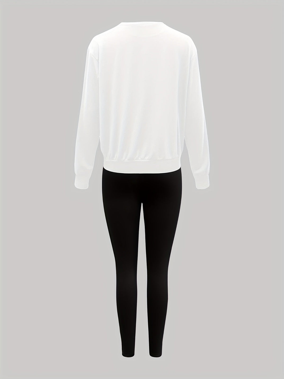 Damen Set: Pullover & Leggings mit 'New York Queens' Print, Rundhalsausschnitt