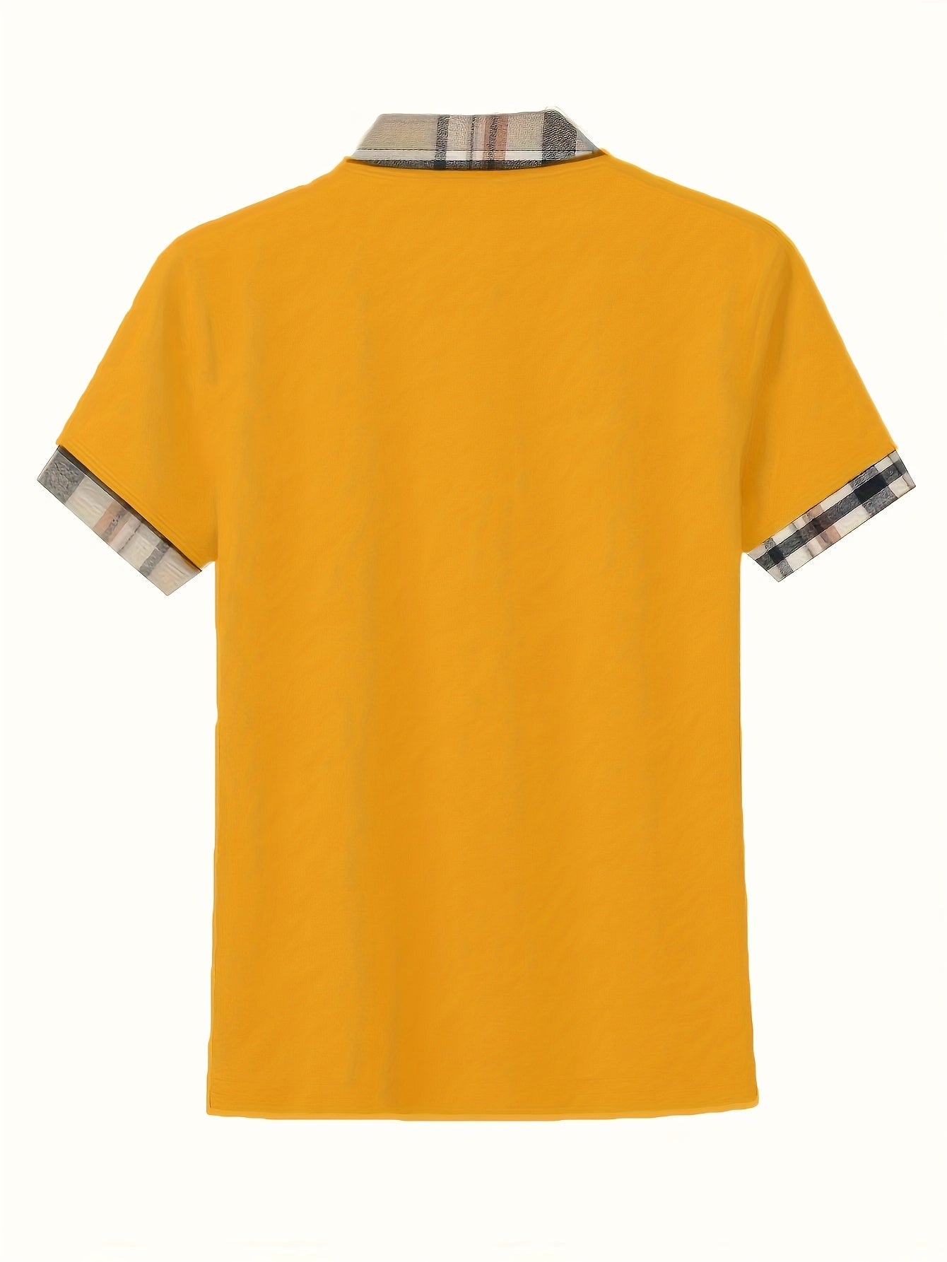 Damen Casual Poloshirt mit Reißverschlusskragen und Karodetails – Modisches Freizeitshirt für Alltag und Ausgehen