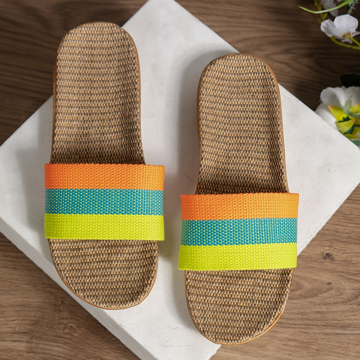 Damen Sommer Pantoletten Komfort Casual Hausschuhe – Modische Slipper für Freizeit und Alltag