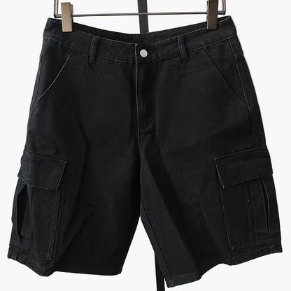 Herren Cargo Shorts im Vintage-Look – Lässige Denim-Shorts mit Taschen für Alltag und Freizeit