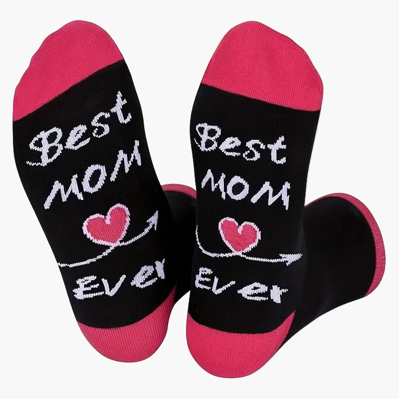 Damen Muttertag Socken – Lustige Best Mom Ever Geschenk-Socken für Frauen – Perfekt für Mütter zum Muttertag oder Geburtstag