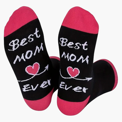 Damen Muttertag Socken – Lustige Best Mom Ever Geschenk-Socken für Frauen – Perfekt für Mütter zum Muttertag oder Geburtstag