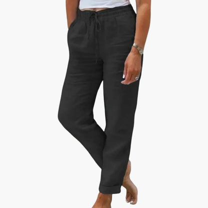 Damen Freizeithose mit Kordelzug – Bequeme Sommerhose im entspannten Stil