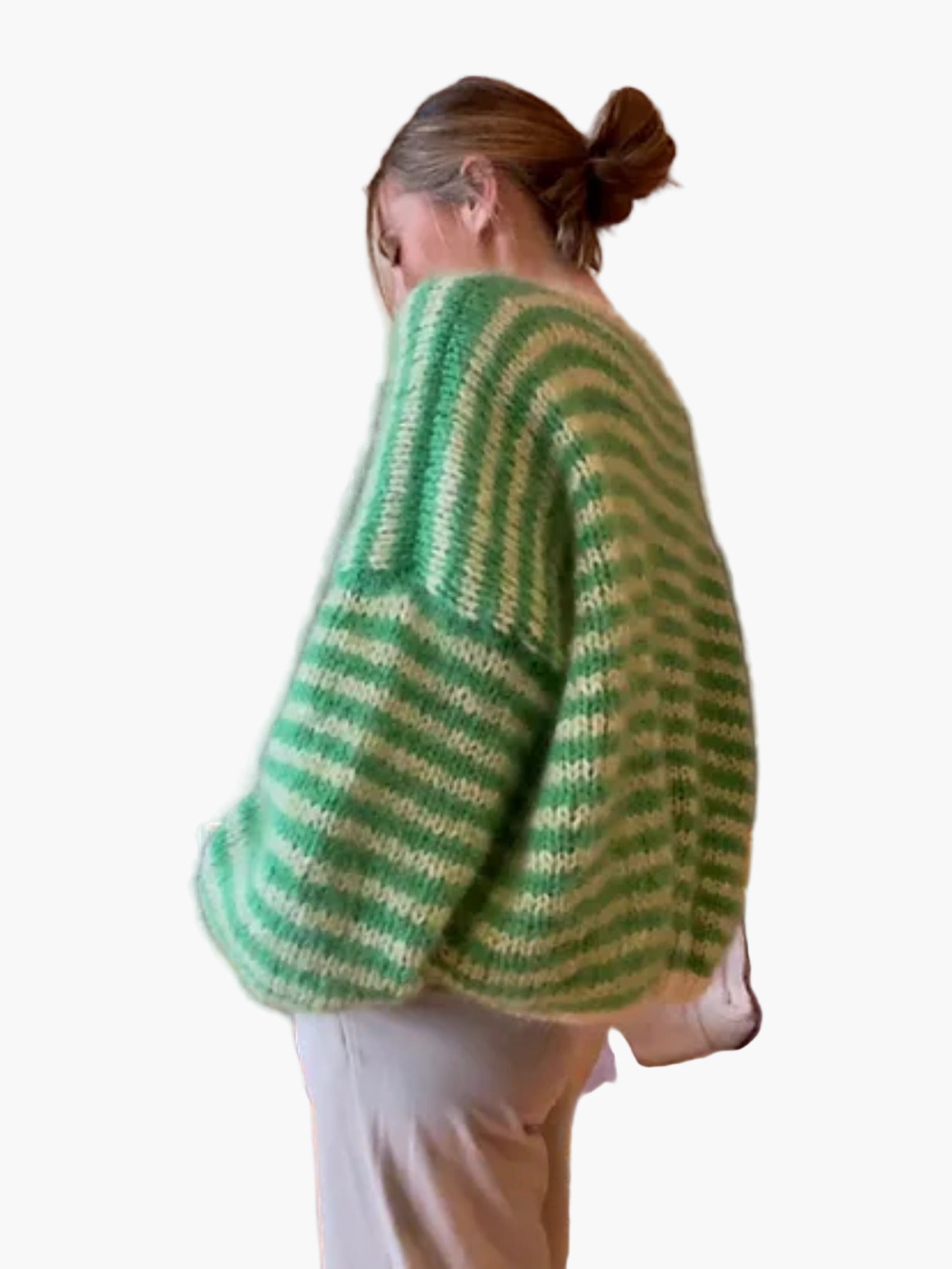 Damen Strickpullover im lässigen Streifen-Look für Herbst und Winter