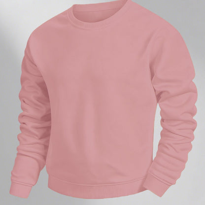 Herren Basic Rundhals Sweatshirt – Klassischer Look für Alltag & Freizeit