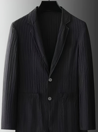 Herren Anzugjacke im modernen Streifen-Design – Eleganter Freizeit-Look für Frühling und Sommer