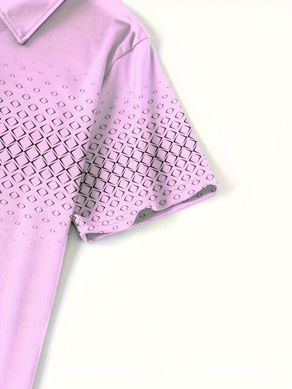 Herren Poloshirt mit modernem Muster – Stilvolles Freizeitshirt für Alltag und Ausgehen