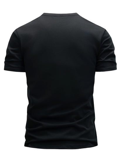 Herren T-Shirt 3er Set – Modernes Paris Print Design, Rundhals, Alltag & Freizeit