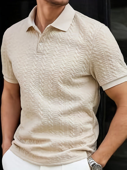 Herren Polohemd im modernen Strick-Design – Stilvoller Freizeit-Look für Alltag & besondere Anlässe