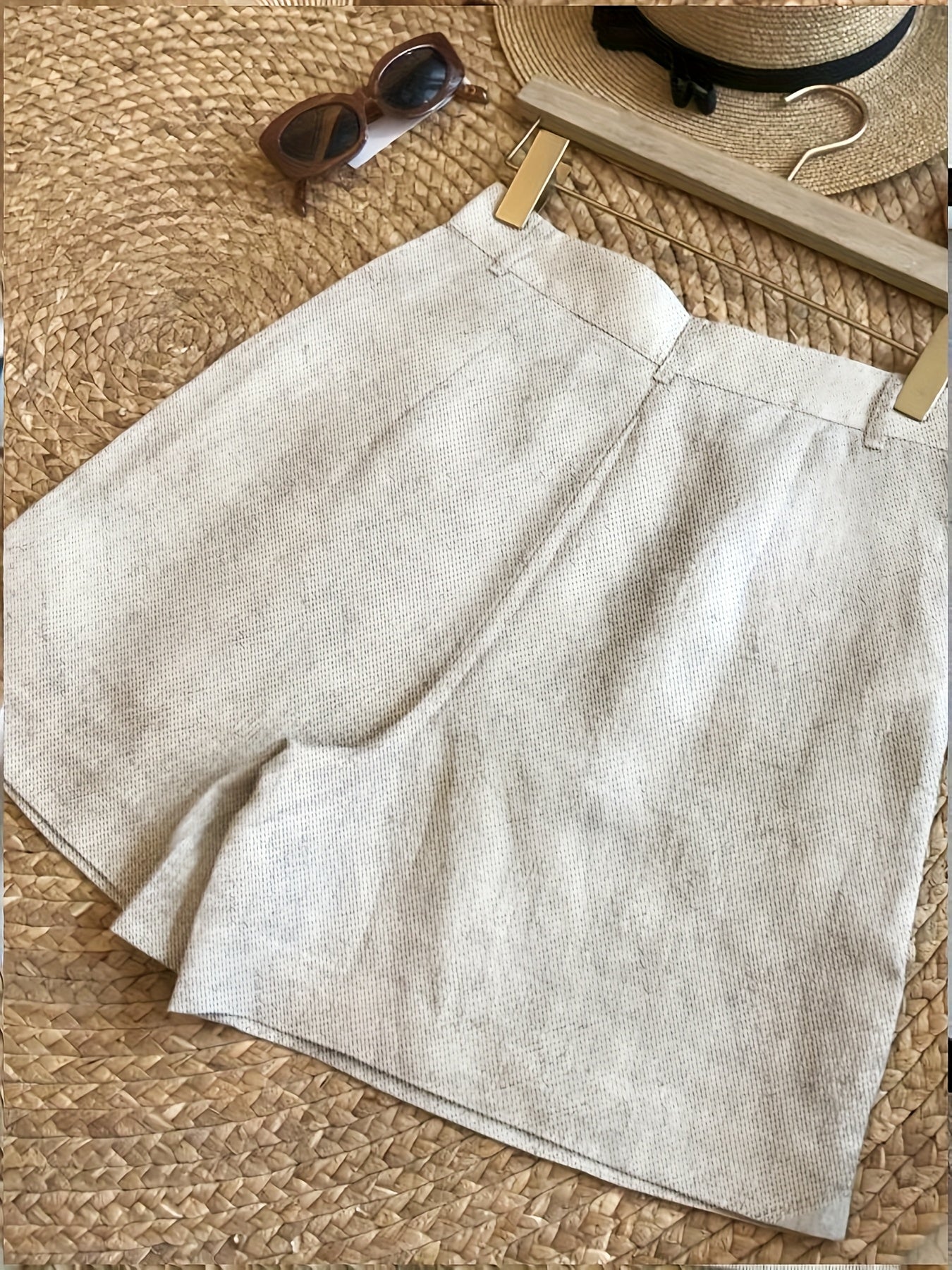 Damen Vintage Shorts im eleganten Sommerstil – Ideal für Freizeit & Urlaub