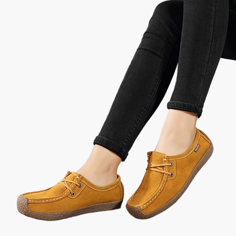 Damen Freizeitschuhe – Bequeme Mokassin-Slipper im Casual-Stil für Alltag und Büro