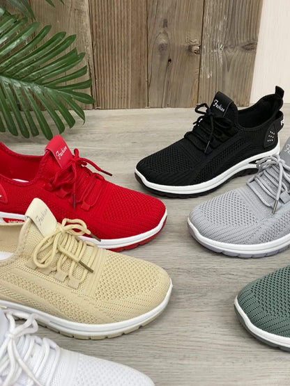Damen Komfort-Sneaker für Freizeit & Sport – Atmungsaktive Low-Top Schuhe