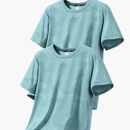 Herren Freizeit T-Shirt Set – Atmungsaktive Kurzarmshirts für Alltag und Sport
