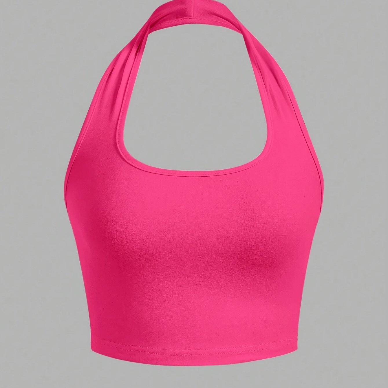 Damen Halter Neck Backless Crop Top – Modisches Sommer Basic für Freizeit & Streetwear