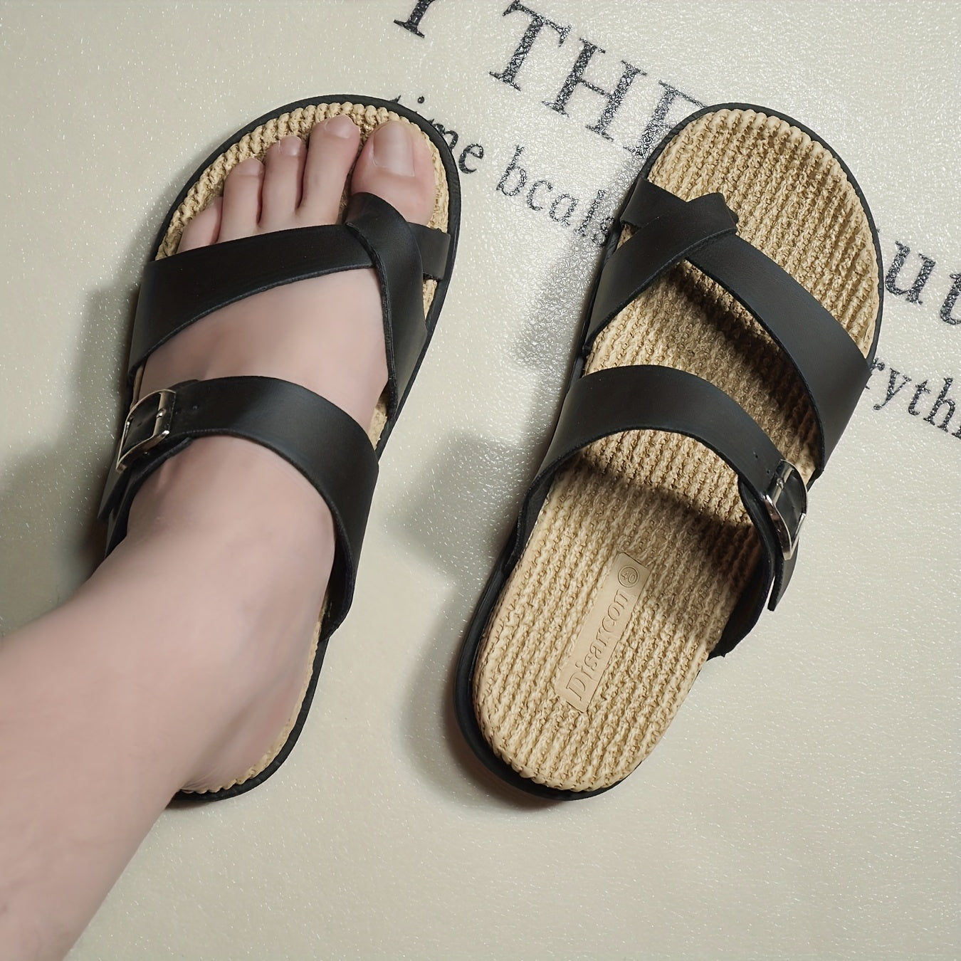 Herren Sandalen mit Zehenschlaufe und breiten Riemen – Bequeme Freizeitschuhe für Alltag, Strand & Urlaub