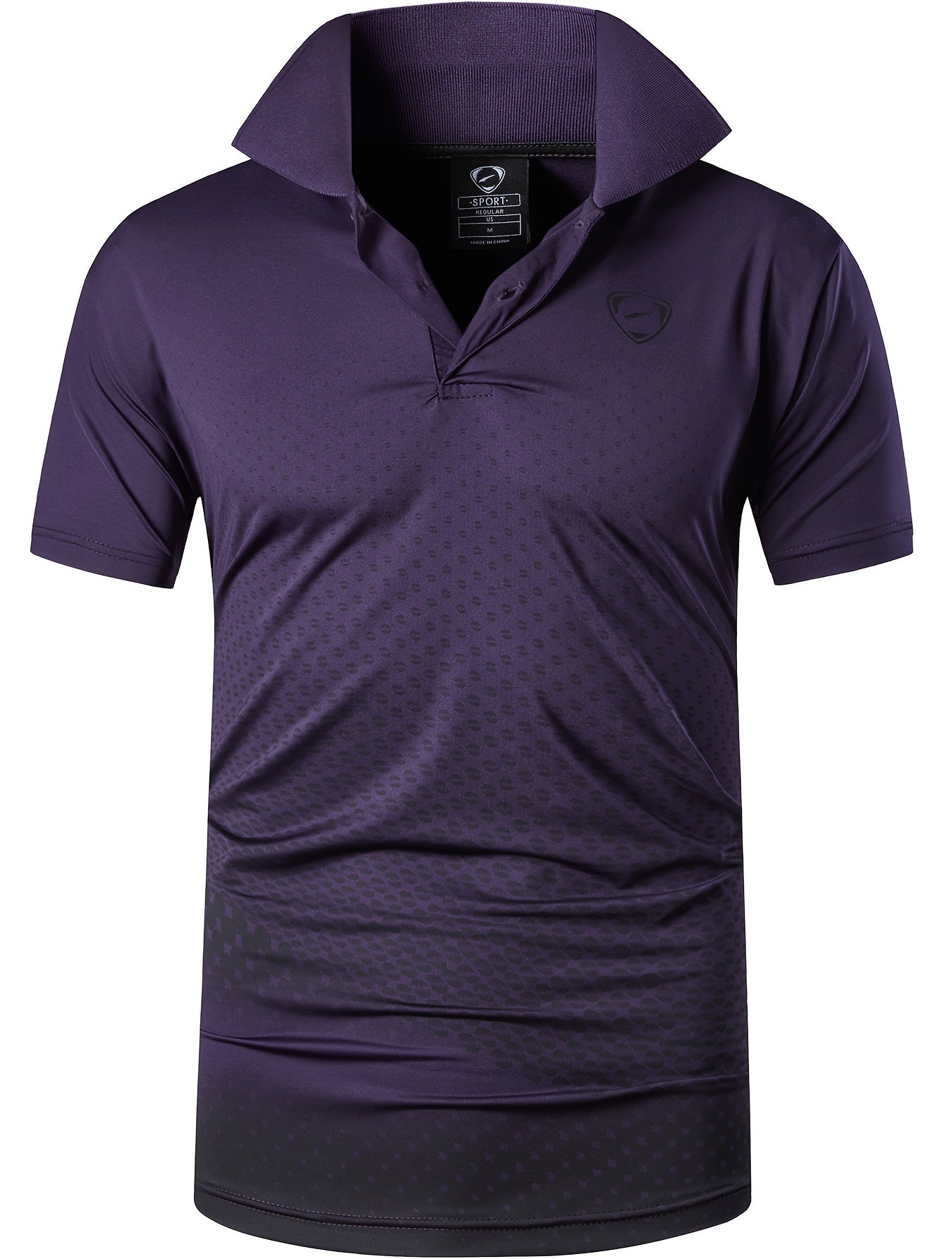 Herren Sport Polohemd mit modernem Grafikdesign – Perfekt für Training, Golf und Freizeit