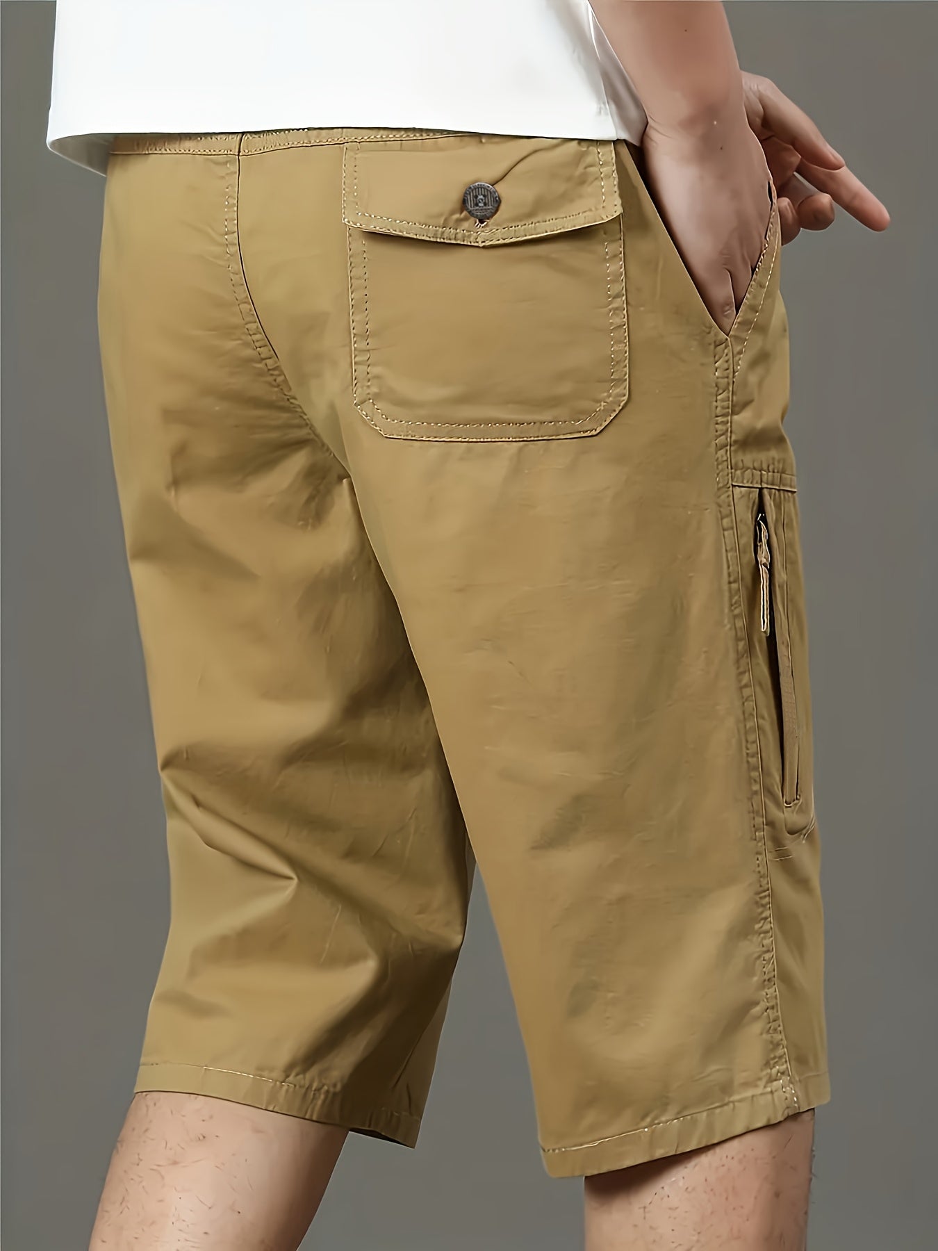Herren Outdoor Bermuda Shorts Freizeit Loose Fit mit Taschen