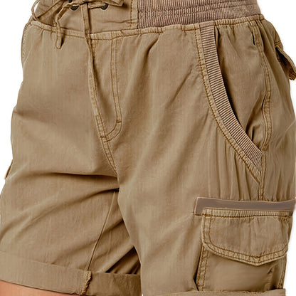 Damen Cargo Shorts mit Kordelzug – Bequeme Freizeithose im sportlichen Stil