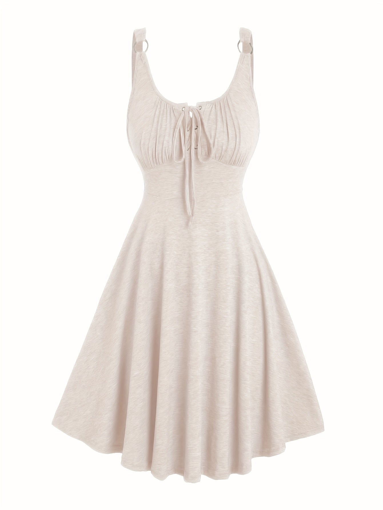 Damen Skaterkleid mit Schnürung – Freizeitkleid für Alltag und Urlaub