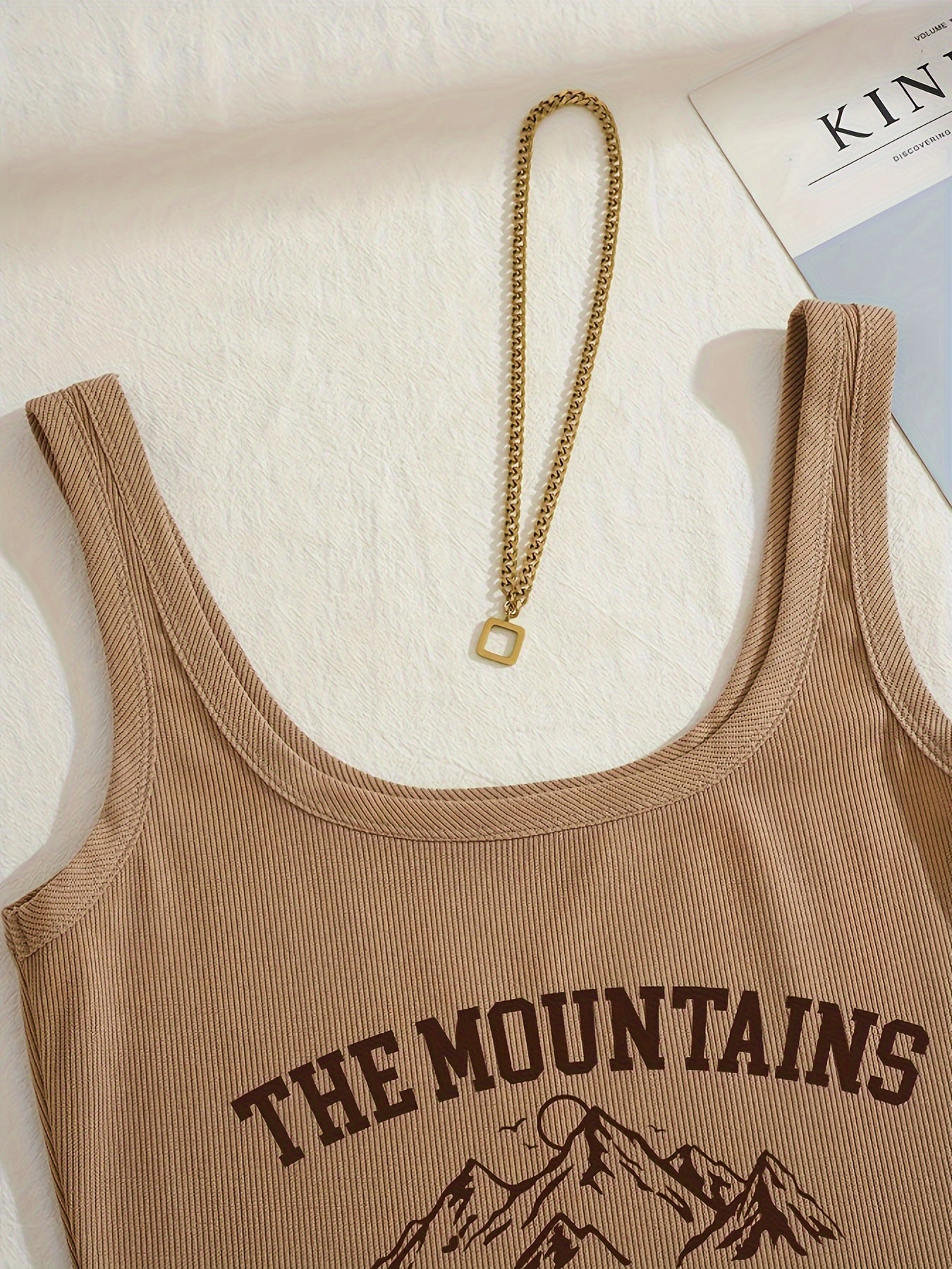 Damen Sport-Set Freizeit Top und Shorts mit Print – The Mountains Adventure, Sommer Loungewear