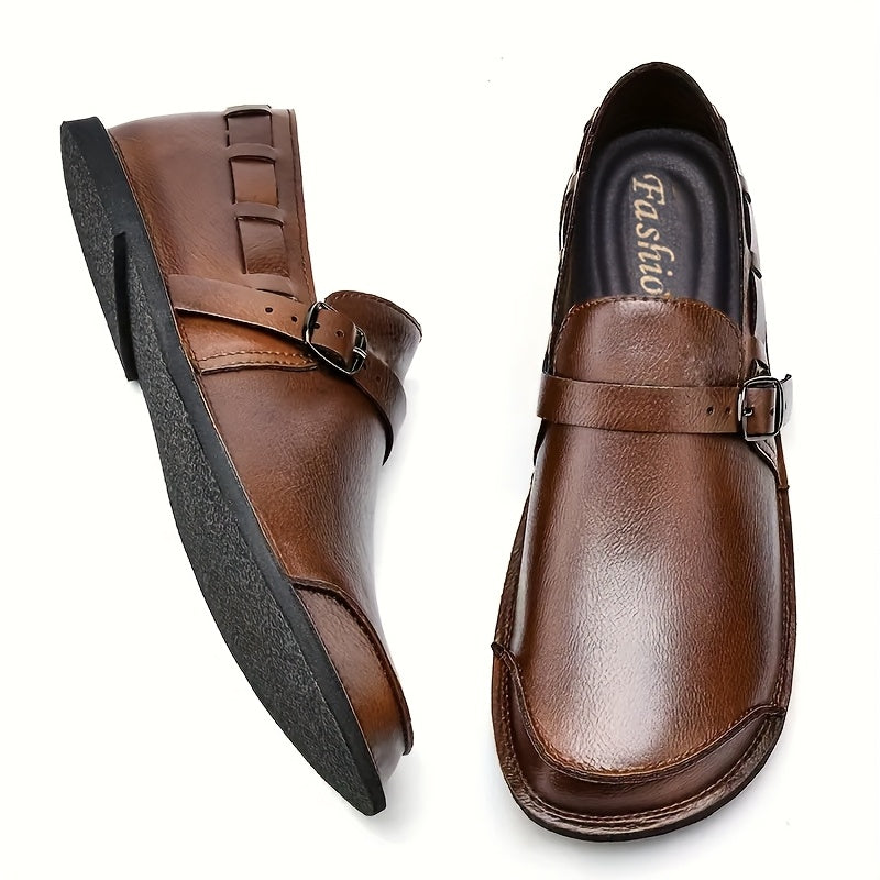 Herren Slip-On Loafer mit Schnalle – Eleganter und bequemer Freizeitschuh