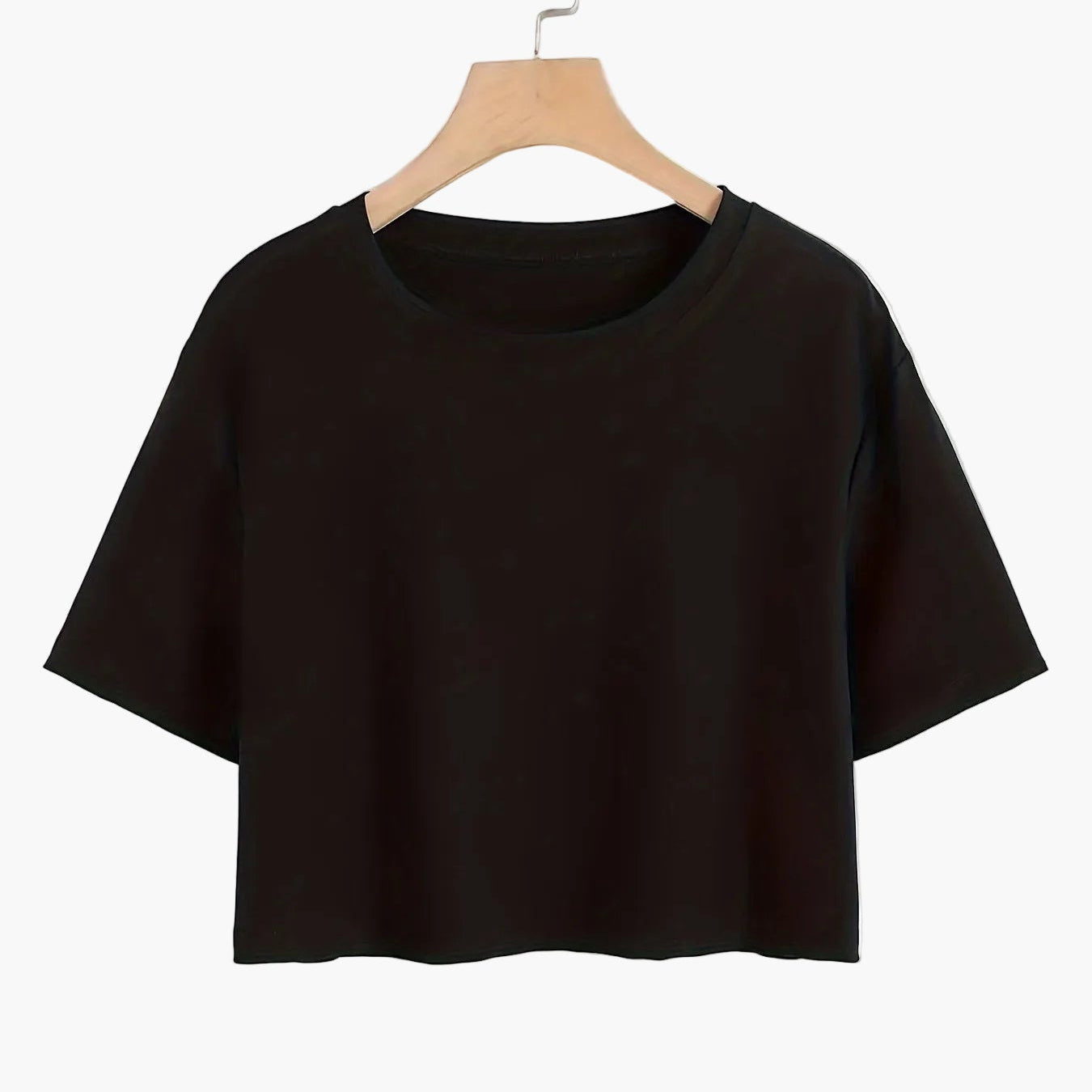 Damen Oversized Crop T-Shirt – Lockeres Basic für Alltag & Freizeit
