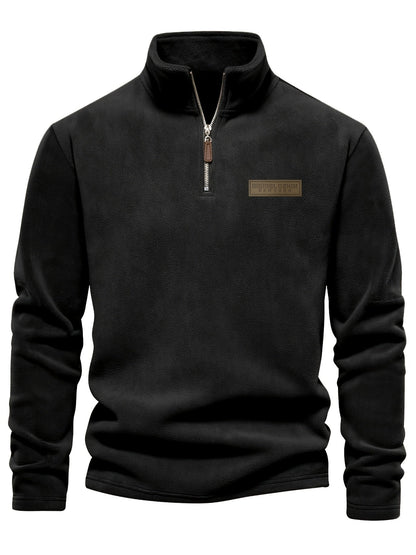 Herren Quarter-Zip Pullover – Moderner Freizeit-Look mit Stehkragen und Minimalistischem Design
