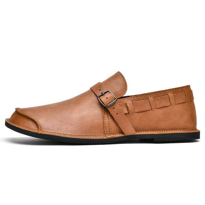 Herren Slip-On Loafer mit Schnalle – Eleganter und bequemer Freizeitschuh