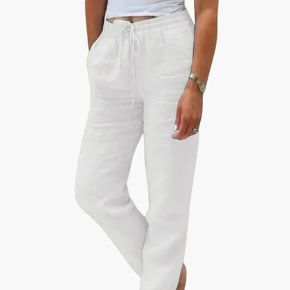 Damen Freizeithose mit Kordelzug – Bequeme Sommerhose im entspannten Stil