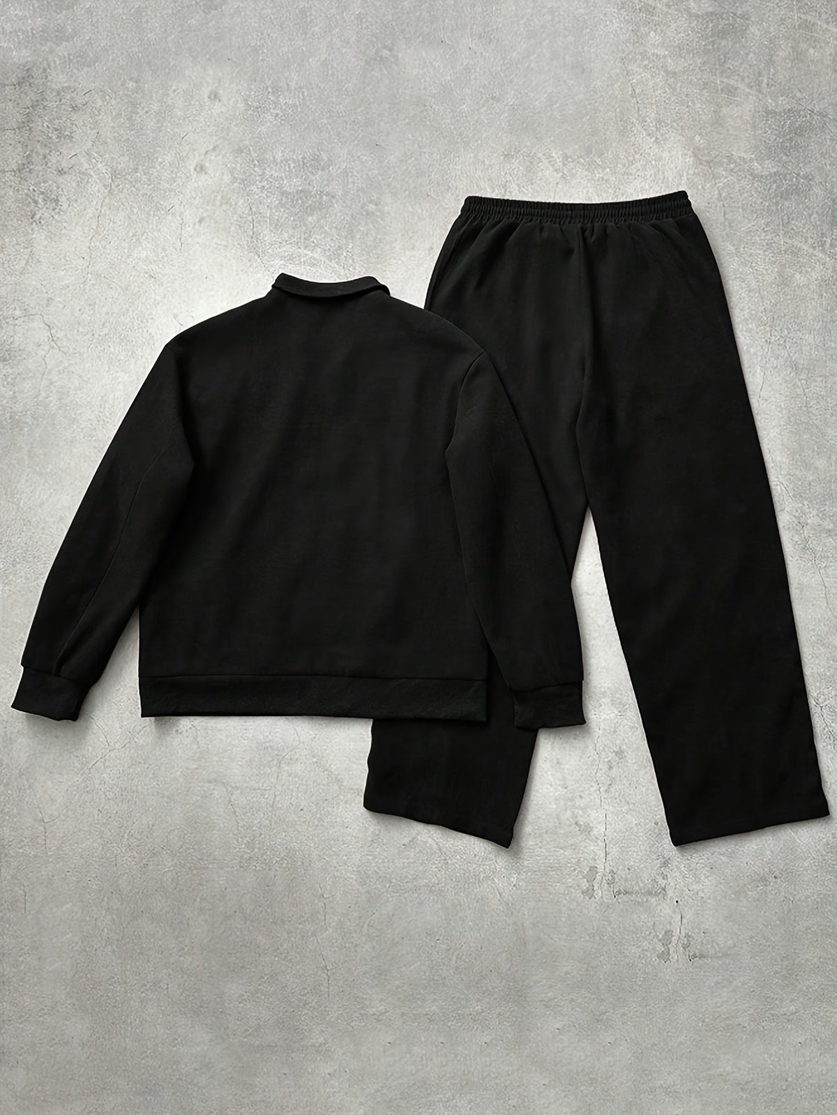 Unisex Trainingsanzug mit Reißverschluss Jacke und Hose, Kontraststreifen