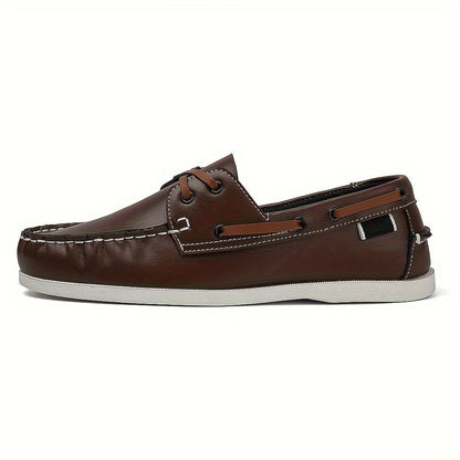 Herren Bootsschuhe im klassischen Freizeit-Look – Elegante Slipper für Alltag und Freizeit