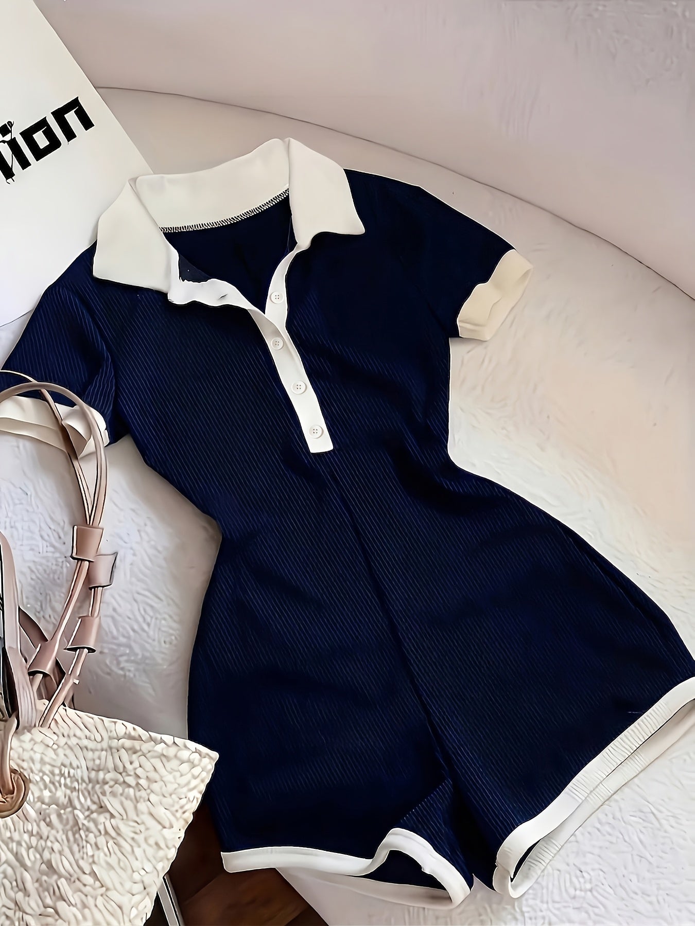 Damen Polo Overall – Eleganter Einteiler im sportlich-femininen Stil für Alltag & Freizeit