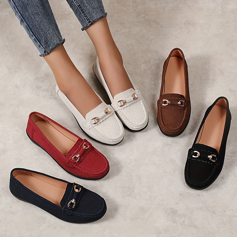 Damen Mokassins Slipper – Bequeme Alltagsschuhe im klassischen Casual-Stil