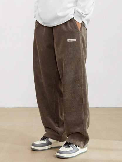 Weit geschnittene Herrenhose mit lockerer Passform – Lässiger Stil für Herbst & Winter