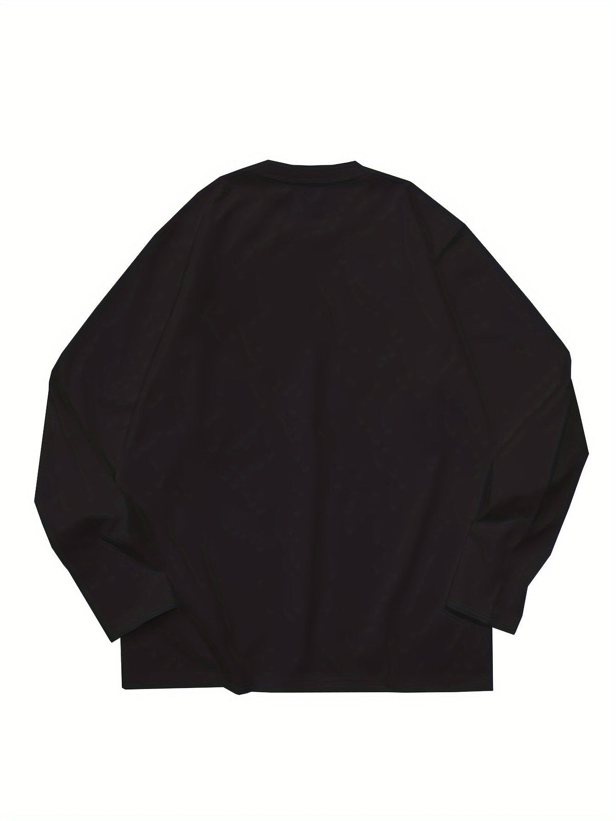 Unisex Langarmshirt Rundhals Basic Shirt