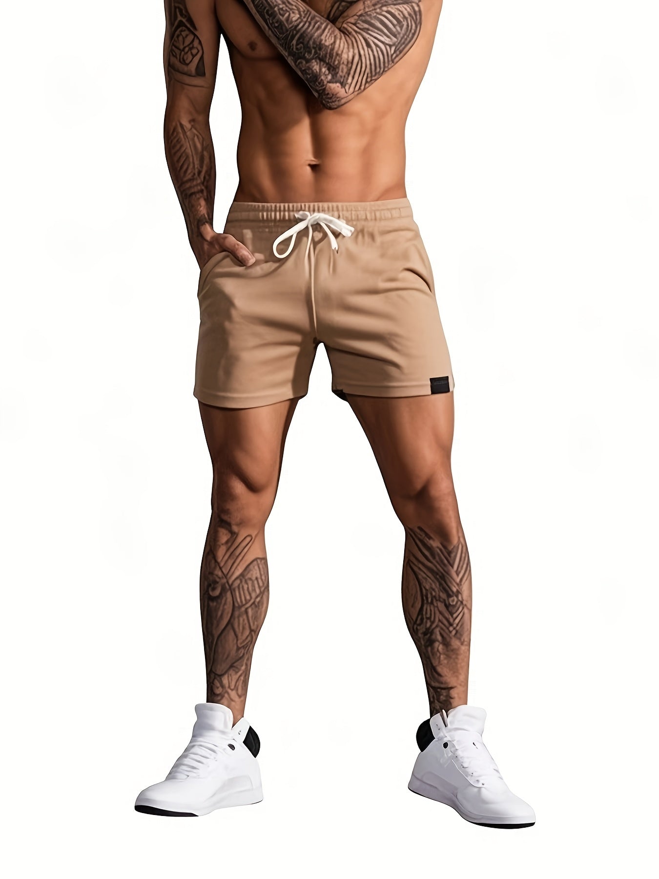 Herren Sportshorts mit Kordelzug – Bequeme Fitness- und Freizeithose