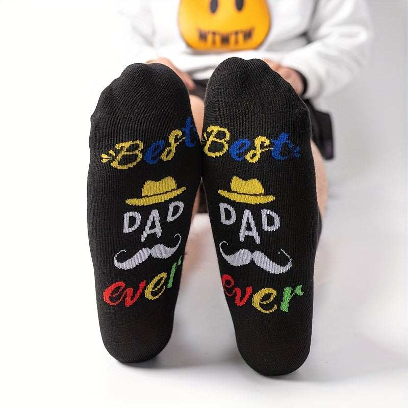 Herren Socken mit "Best Dad Ever" Motiv – Lustige Vatertags-Geschenkidee
