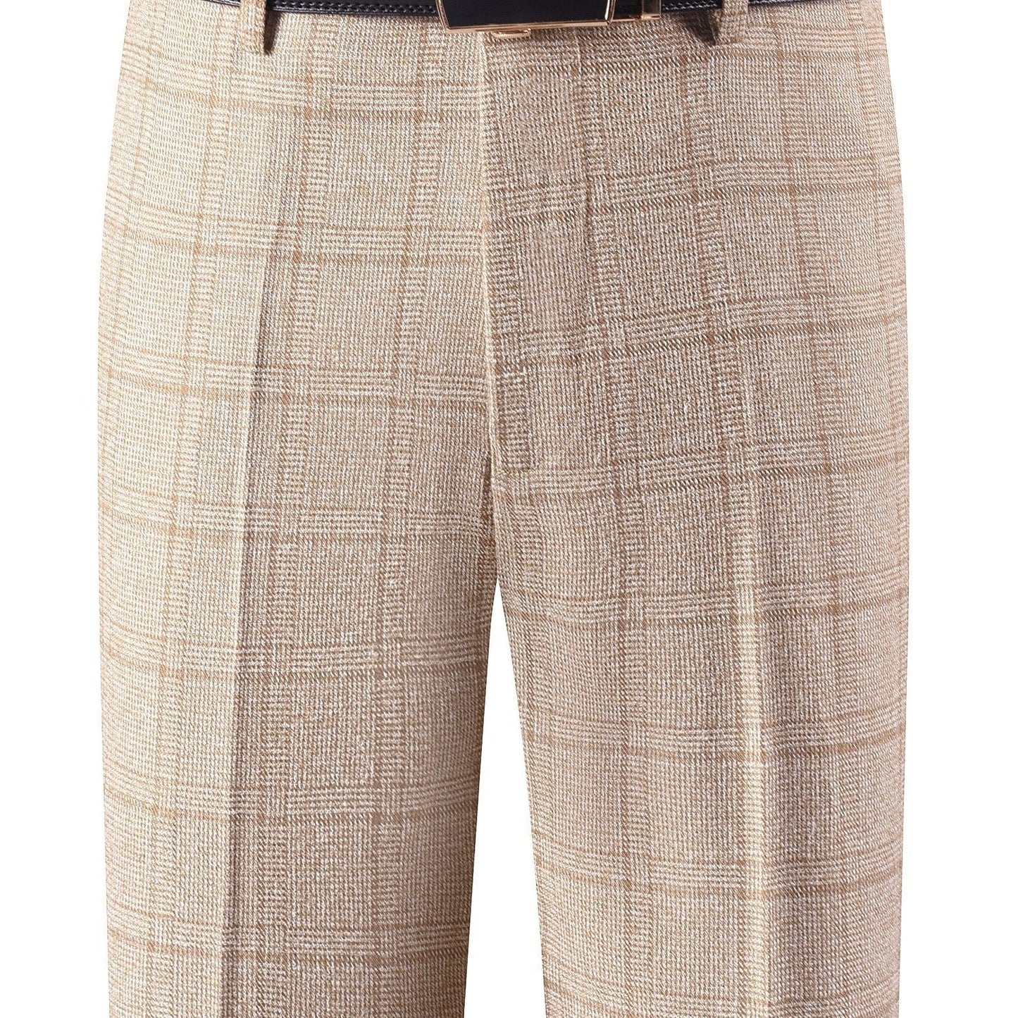 Herren Hose im Karomuster Anzughose Klassisch Elegante Freizeithose