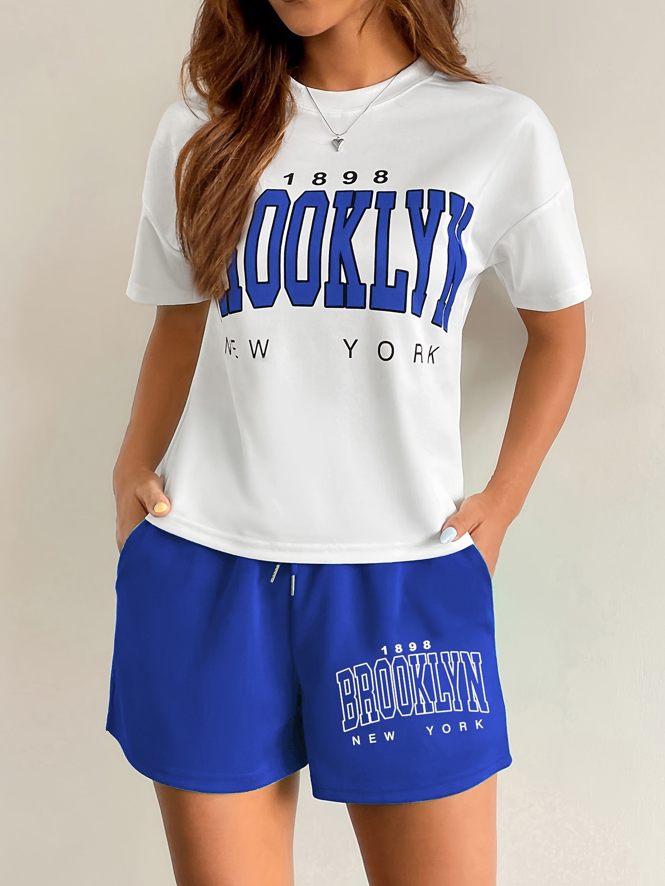 Damen Freizeit Zweiteiler Set Brooklyn New York – Sportlicher Streetstyle für Alltag und Lounge