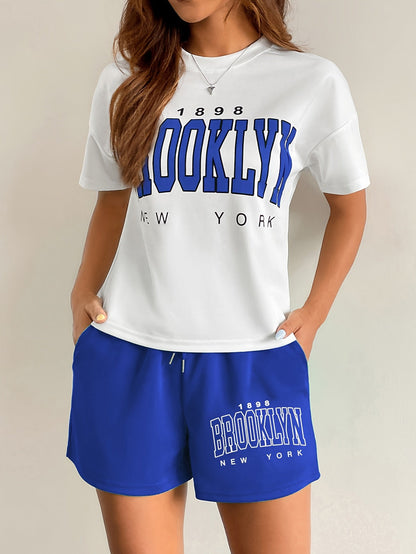 Damen Freizeit Zweiteiler Set Brooklyn New York – Sportlicher Streetstyle für Alltag und Lounge
