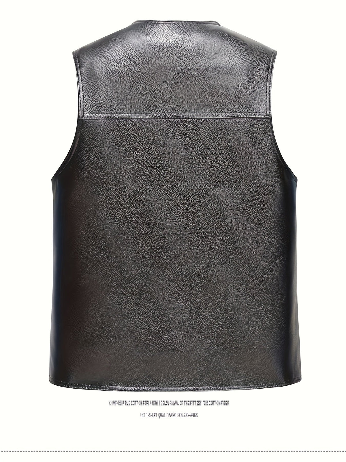 Herren Weste Schwarz mit Futter und Taschen