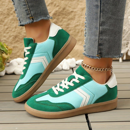 Damen Retro Sneaker im Casual Look – Bequeme Freizeitschuhe für Alltag und Streetstyle