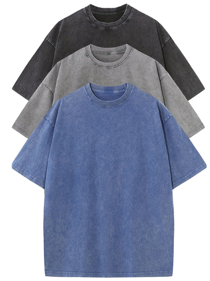 Herren Oversize T-Shirt Vintage Look – Lässiges Basic für Alltag und Freizeit