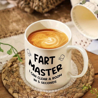 Vätertag Tasse mit Spruch – Lustige Geschenkidee für Männer, Fart Master, Humorvolle Kaffeetasse