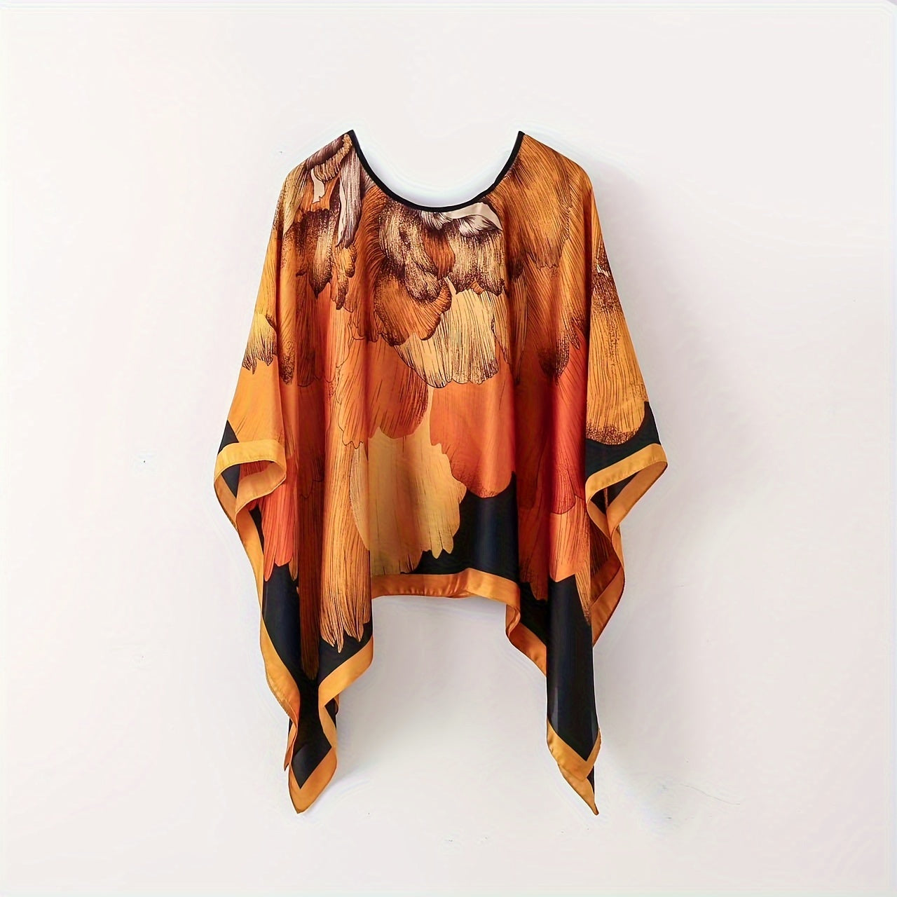 Damen Boho Poncho Tunika – Eleganter Überwurf für Strand und Freizeit