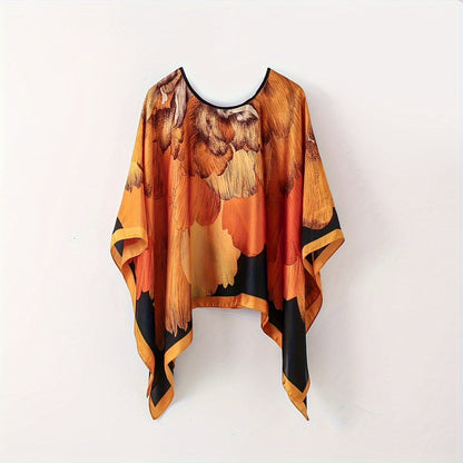 Damen Boho Poncho Tunika – Eleganter Überwurf für Strand und Freizeit