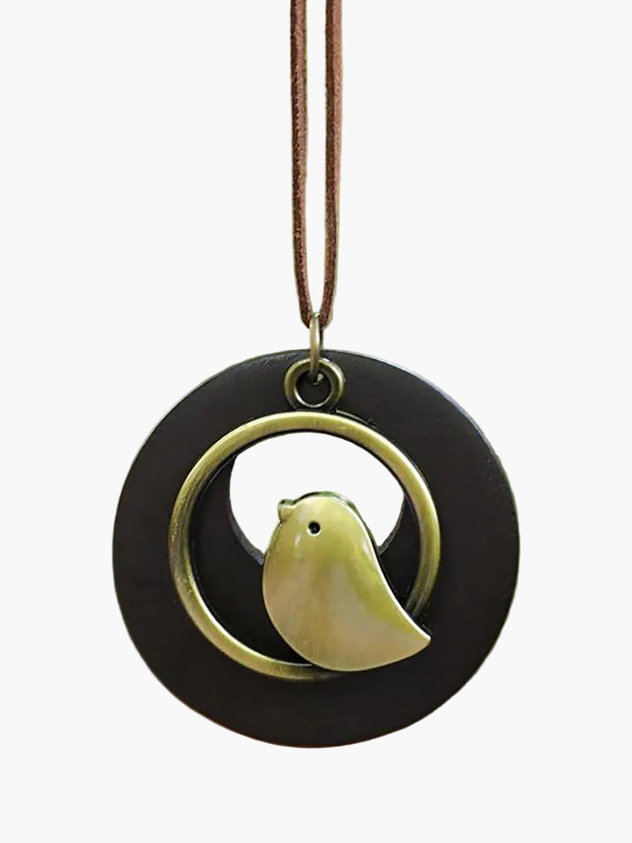 Unisex Retro Halskette mit Vogel-Anhänger für Vintage-Look und besondere Anlässe