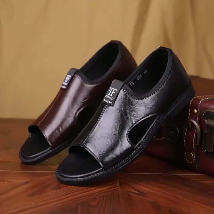 Herren Business-Sandale Offene Loafer Eleganter Freizeitstil
